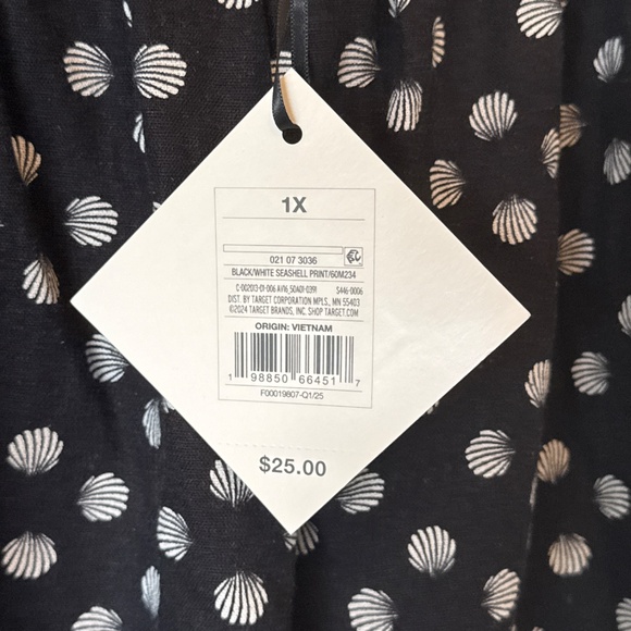 Ava and Viv linen blend seashell print short - Picture 2 of 7